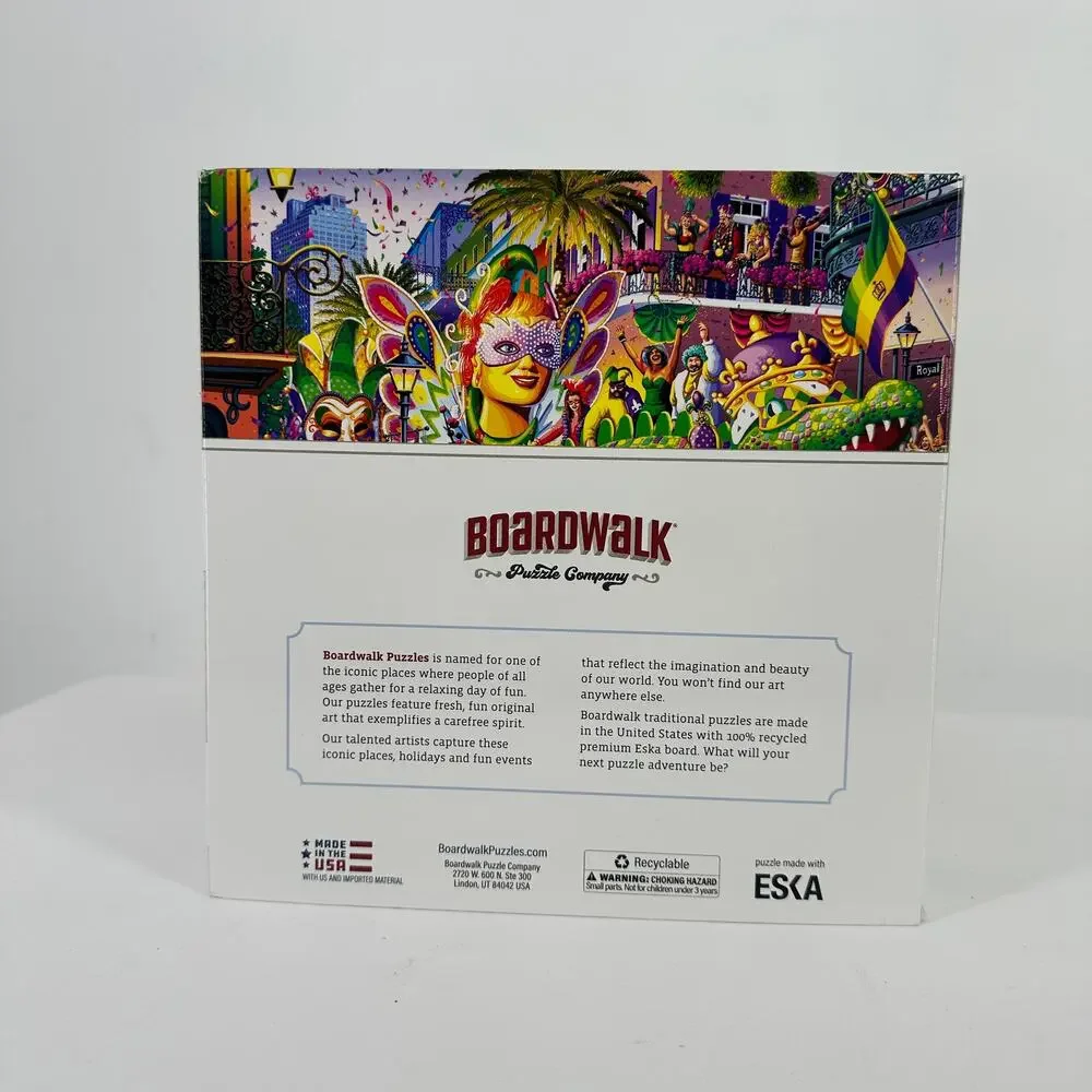 Boardwalk New Orleans Mardi Gras 500 Piece Jigsaw Puzzle Collectible